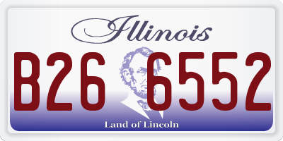 IL license plate B266552