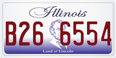 IL license plate B266554