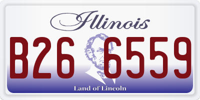 IL license plate B266559