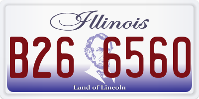IL license plate B266560