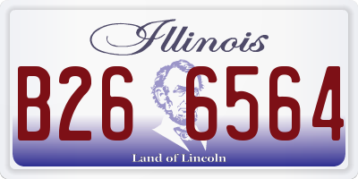 IL license plate B266564
