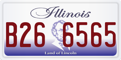 IL license plate B266565