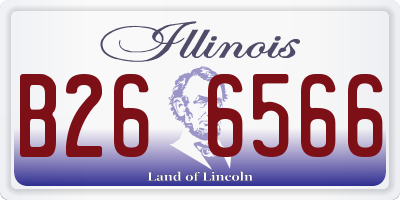 IL license plate B266566