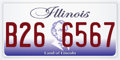 IL license plate B266567