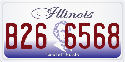 IL license plate B266568