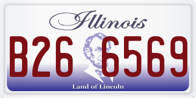 IL license plate B266569