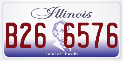 IL license plate B266576