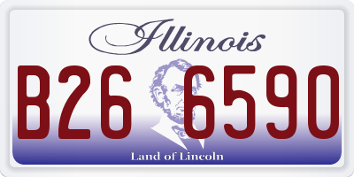 IL license plate B266590