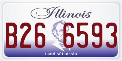 IL license plate B266593