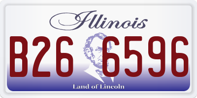 IL license plate B266596