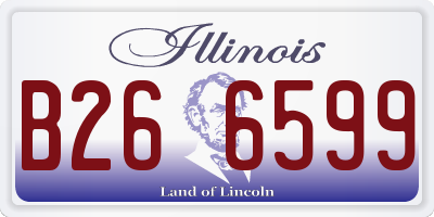 IL license plate B266599