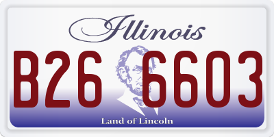 IL license plate B266603