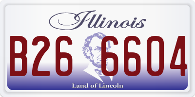 IL license plate B266604