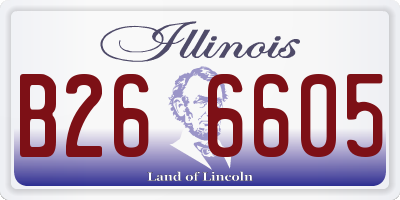 IL license plate B266605