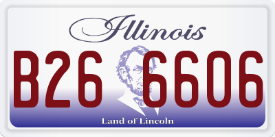 IL license plate B266606