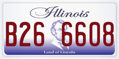 IL license plate B266608