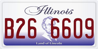 IL license plate B266609