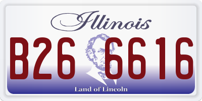 IL license plate B266616