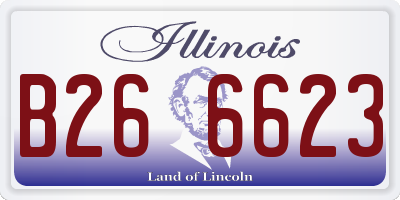 IL license plate B266623