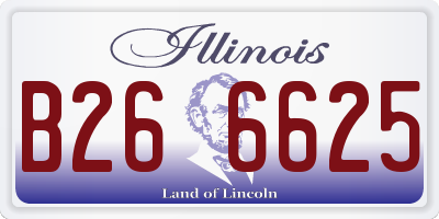 IL license plate B266625