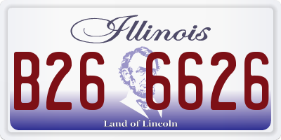 IL license plate B266626