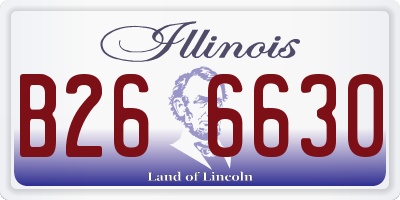 IL license plate B266630