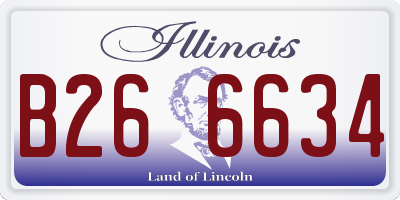 IL license plate B266634