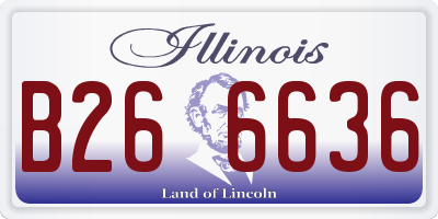 IL license plate B266636