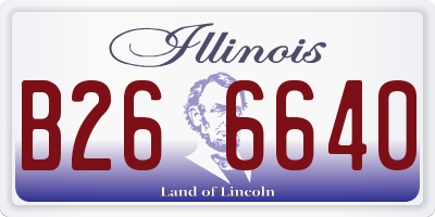 IL license plate B266640
