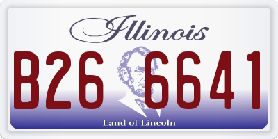 IL license plate B266641