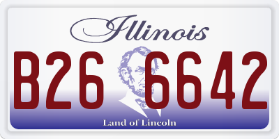 IL license plate B266642