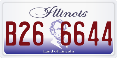 IL license plate B266644
