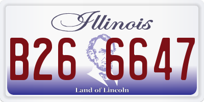 IL license plate B266647