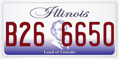 IL license plate B266650
