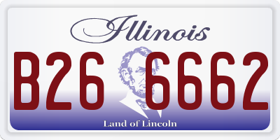 IL license plate B266662