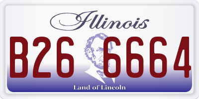IL license plate B266664