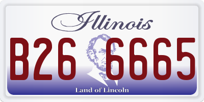 IL license plate B266665