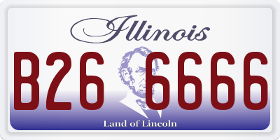 IL license plate B266666