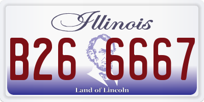 IL license plate B266667