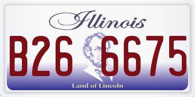 IL license plate B266675