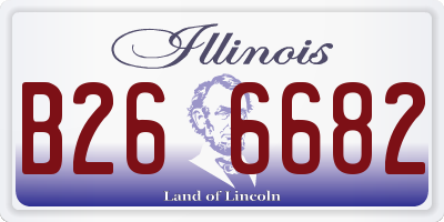 IL license plate B266682