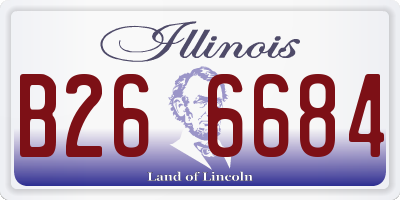 IL license plate B266684