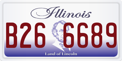 IL license plate B266689