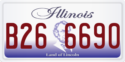 IL license plate B266690
