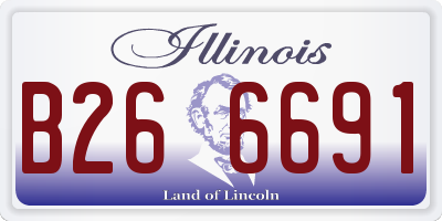 IL license plate B266691