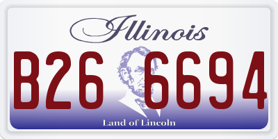 IL license plate B266694