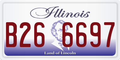 IL license plate B266697