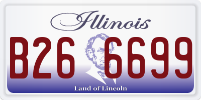 IL license plate B266699