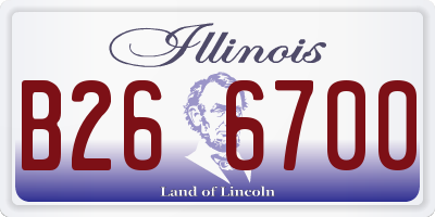 IL license plate B266700