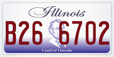 IL license plate B266702